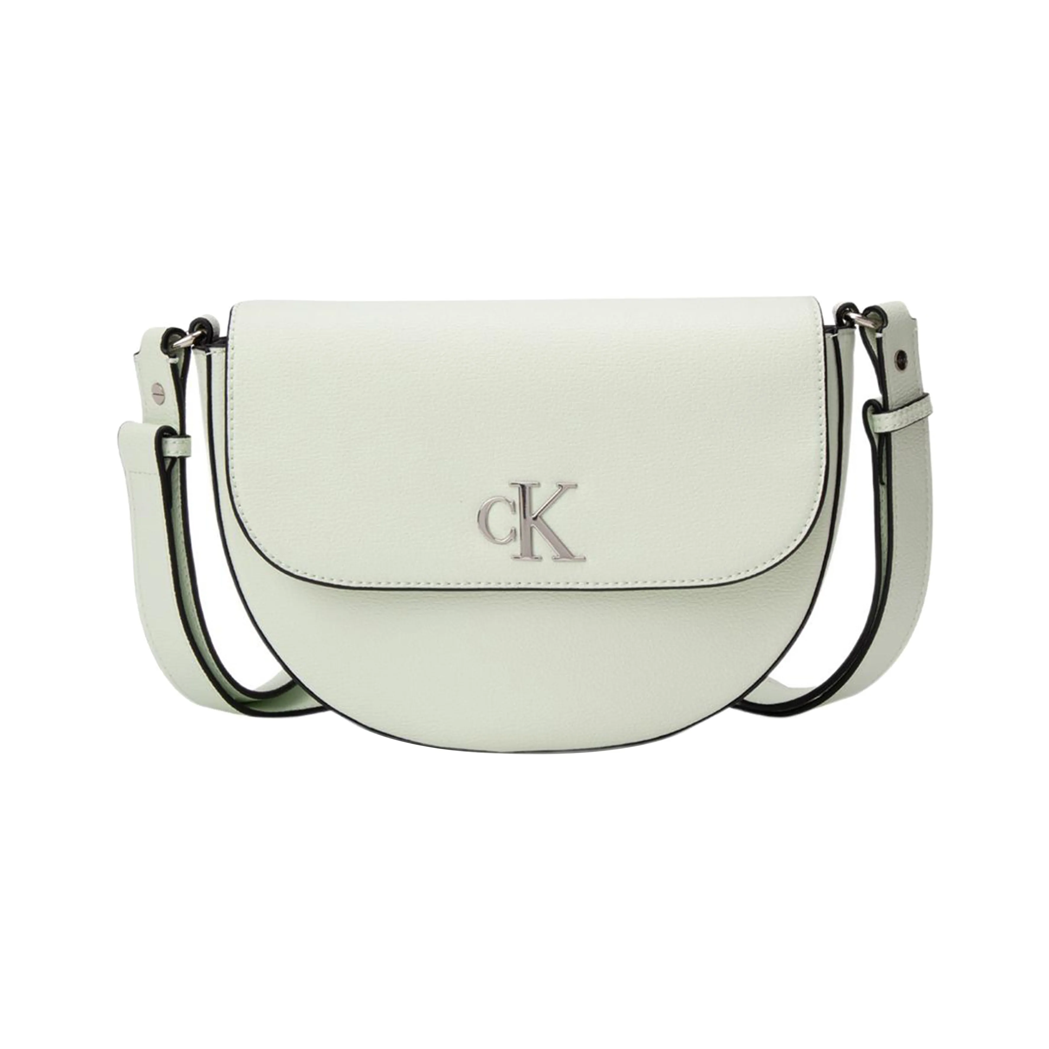 CK/Calvin Klein Synthetic Material Saddle Bag, Shoulder Bag, Crossbody Bag Regular Women's Verdant Chrysanthemum Green