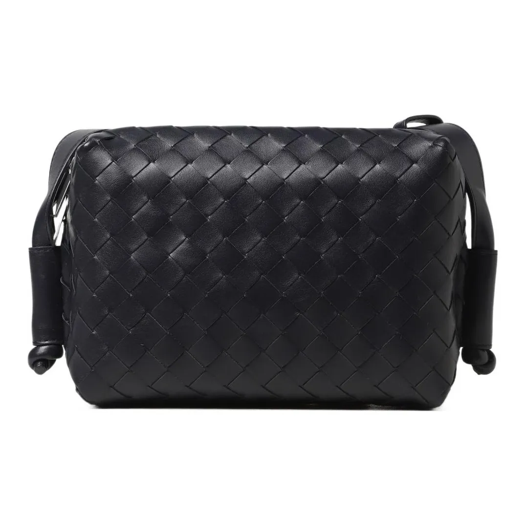 Bottega Veneta Leather Crossbody Bag, Shoulder Bag Men's Black