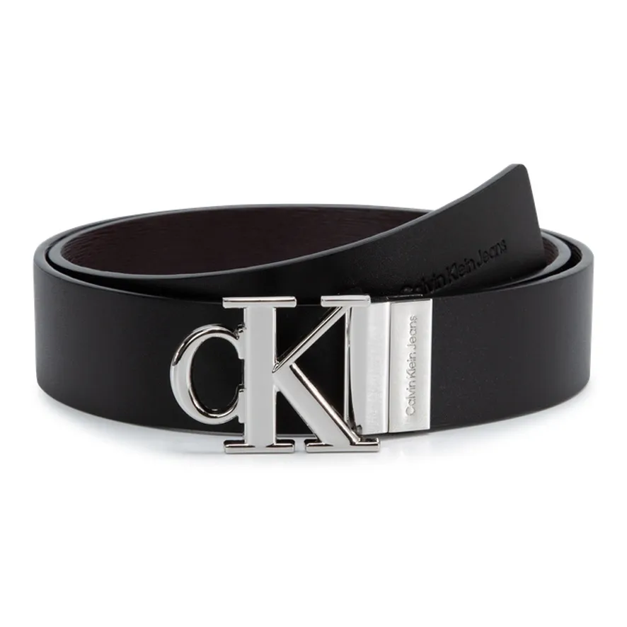 Calvin Klein Leather Belts Men's 030 Shimmering Silver
