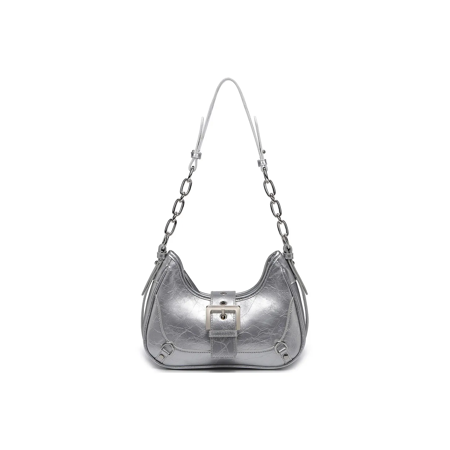 UNITE STAR ПУ (полиуретан) Подмышечный Сумка на плечо Стандартный Women's Silver Черный