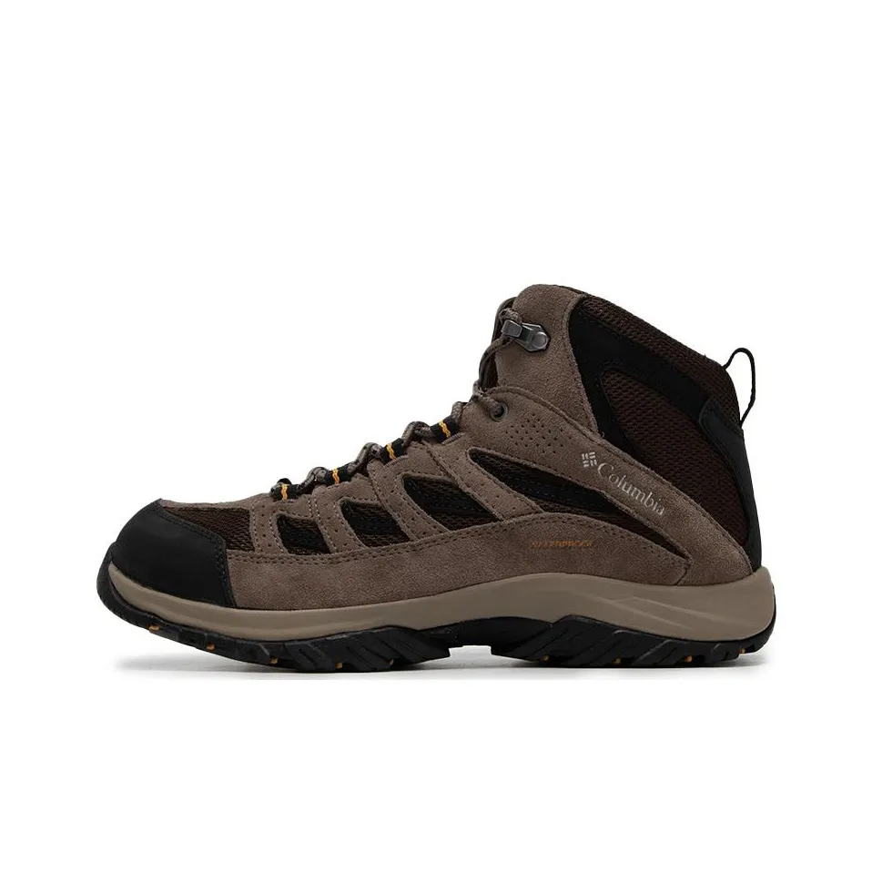 Columbia Breathable High Top Outdoor Shoes Men's Light Brown