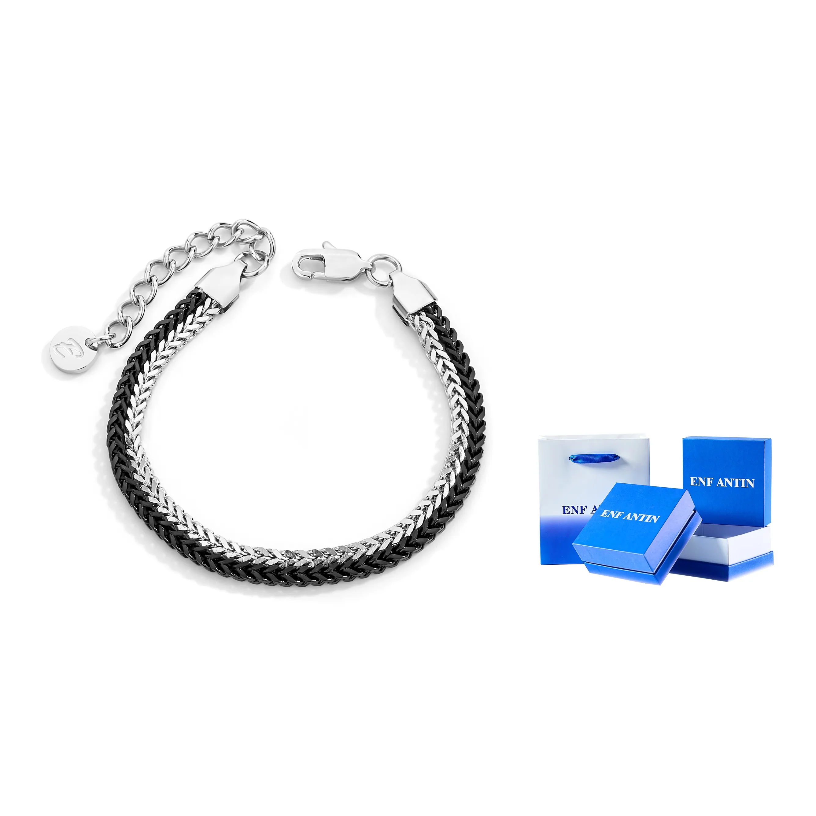 ENFANTIN Браслеты Унисекс Серебристый Черный