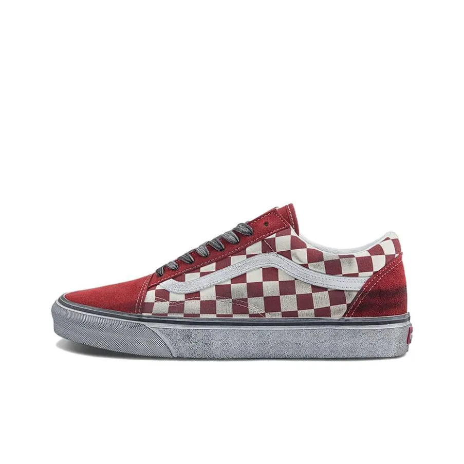 Vans Old Skool Stressed 'Check Red White'
