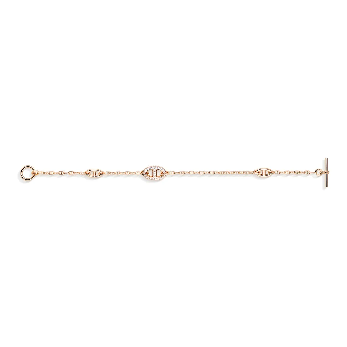 HERMES Farandole 18K Rose Gold Bracelets Women's Rose Gold