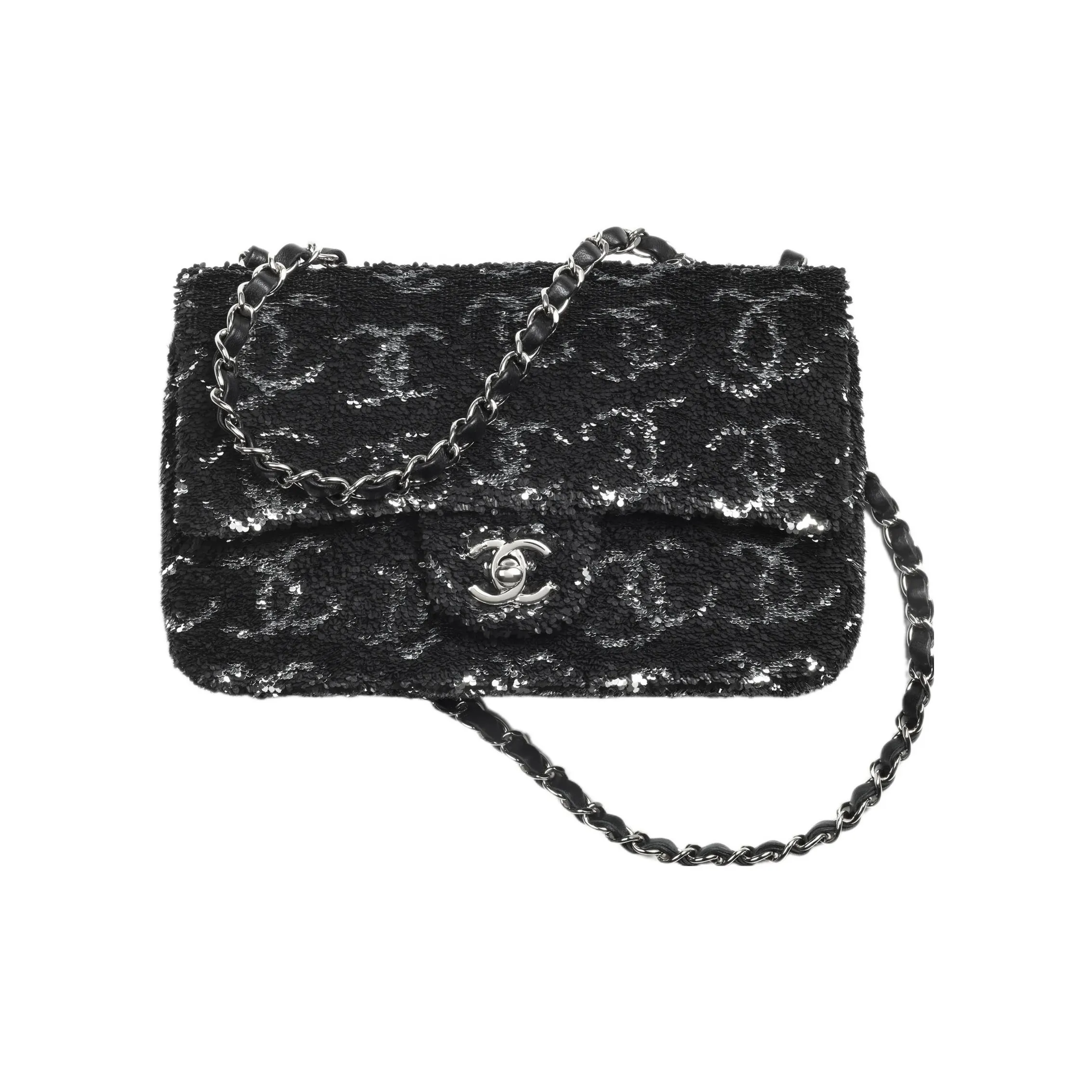 CHANEL Sequins Evening Bag, Shoulder Bag, Crossbody Bag Women's