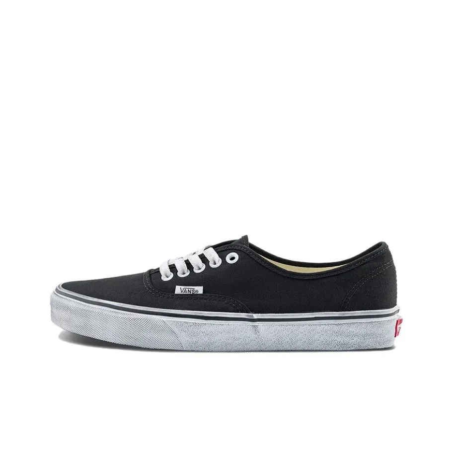 Vans Authentic Устойчивые к истиранию Низкие Кроссовки для скейтбординга Унисекс Черные