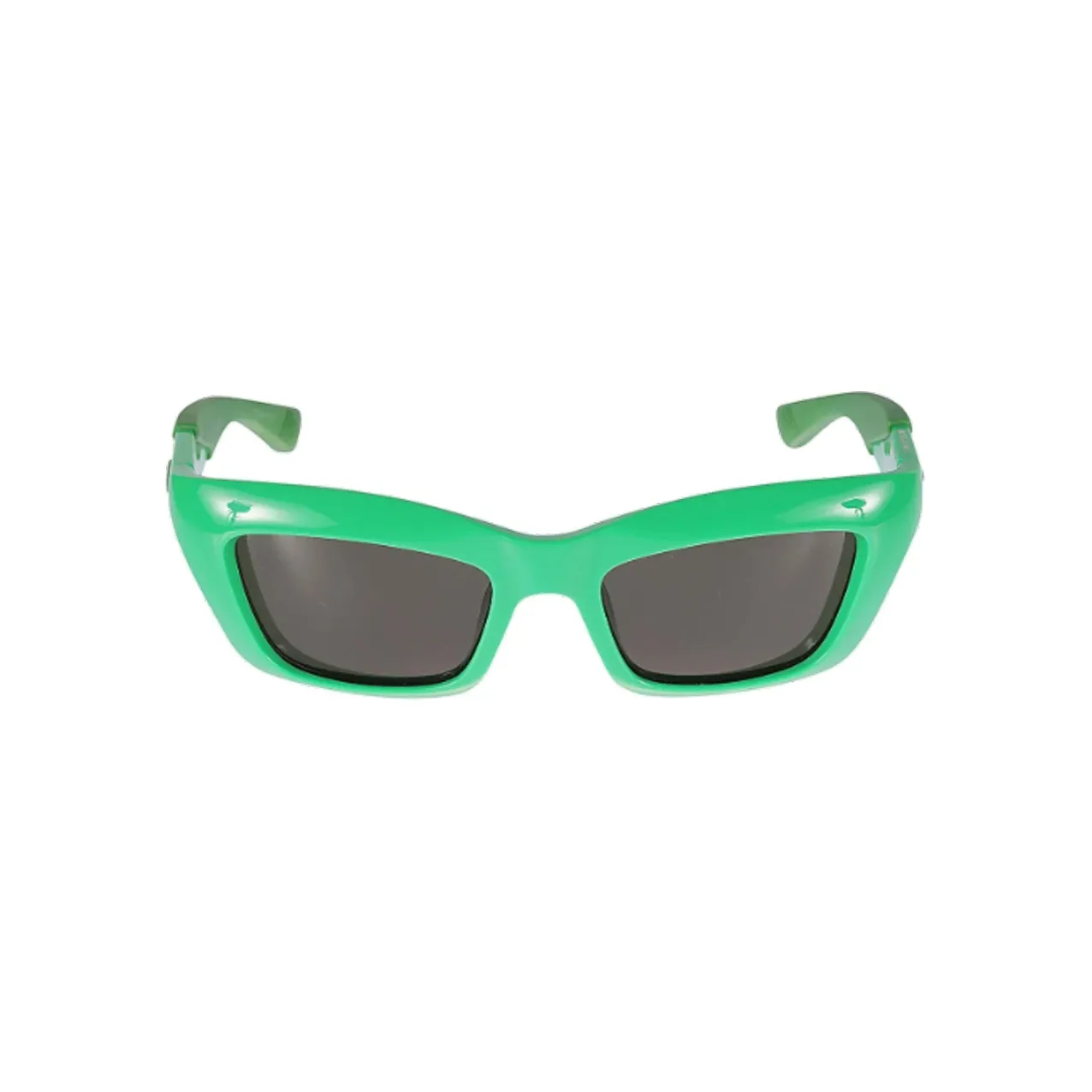Bottega Veneta Acetate Irregular Shape Sunglasses Women's Green