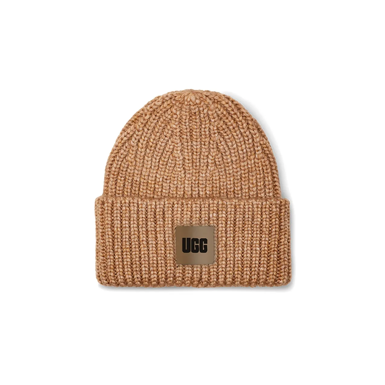 UGG Acrylic Beanies Unisex Camel