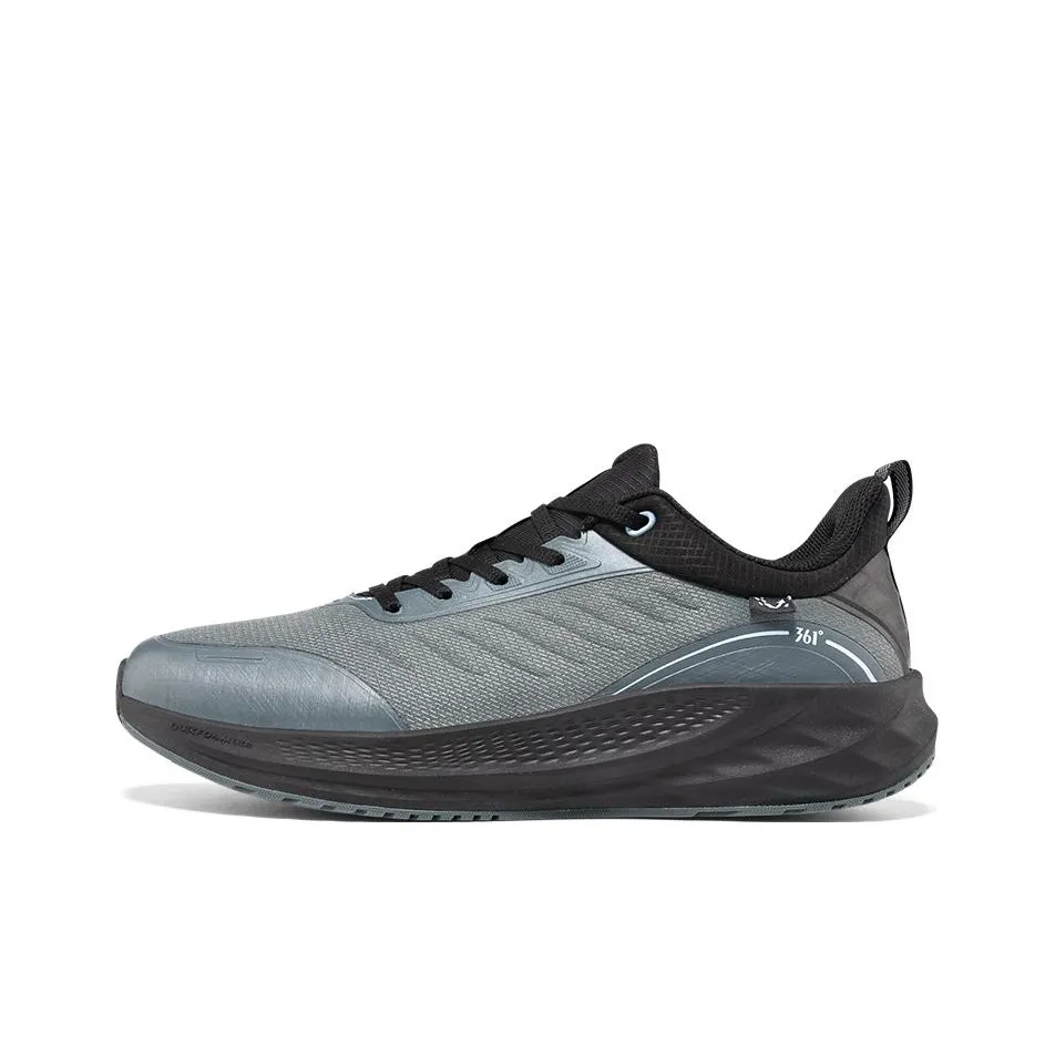 361° Rain Block 6.0 Shock absorbing And Waterproof Low Top Running Shoes Men's Gray Black