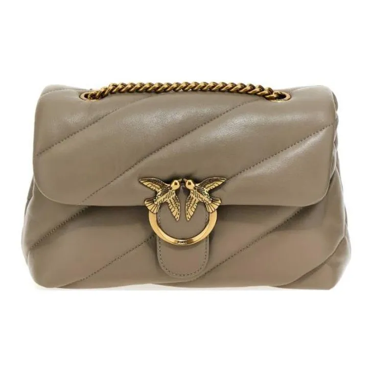 PINKO Овчина Сумка через плечо Женская Бежевая