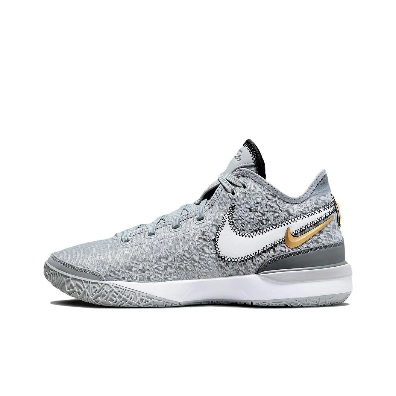 Nike LeBron NXXT Gen Slip-resistant Abrasion-resistant Low-top Basketball Shoes Men's International Version Silver Найк Леброн NXXT Gen Противоскользящие Устойчивые к истиранию Низкие Баскетбольные Кроссовки Мужские Международная Версия Серебряный