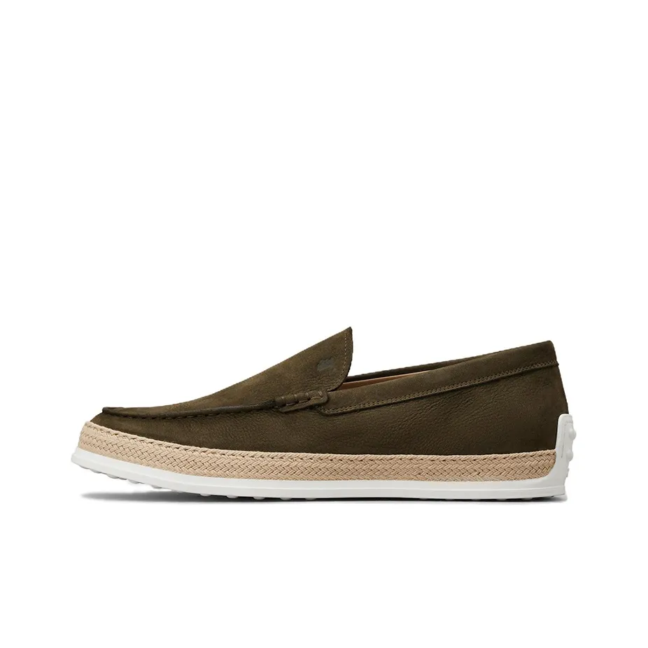 TOD'S Logo Embossed Slip-On Loafers