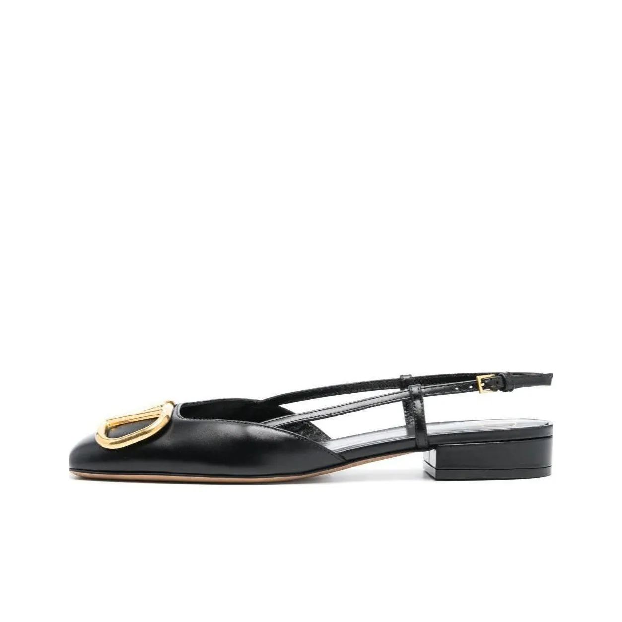 Valentino VLogo Slingback Square Toe Ballerina Shoes Women's