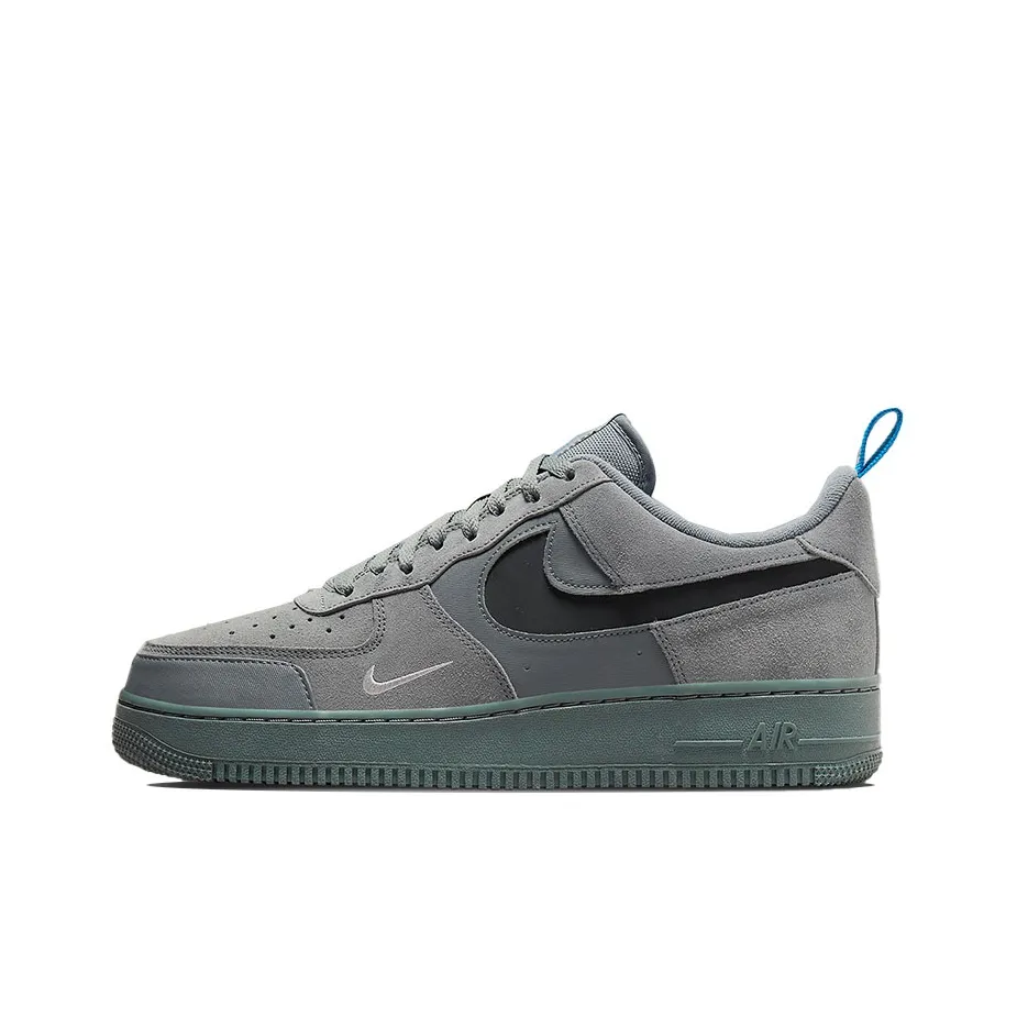 Nike Air Force 1 Low Cut Out Swoosh Grey