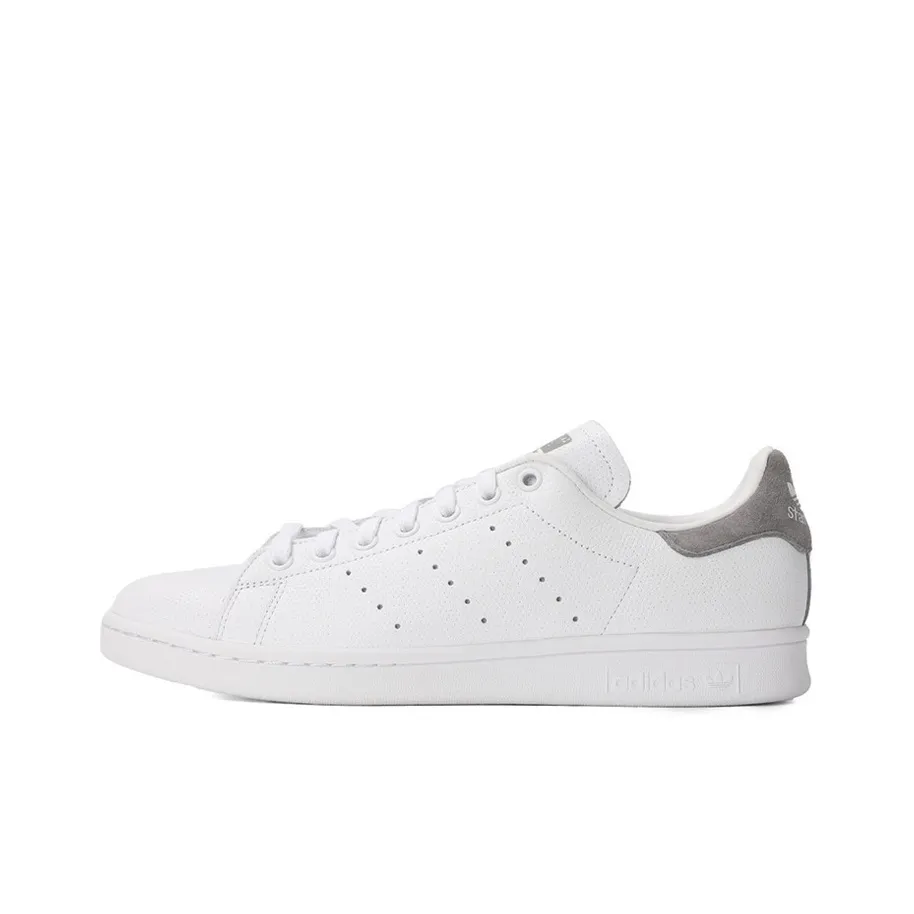 Adidas Originals Stan Smith Slip-Resistant Low Top Скейтборд Кроссовки Унисекс Белый Серый