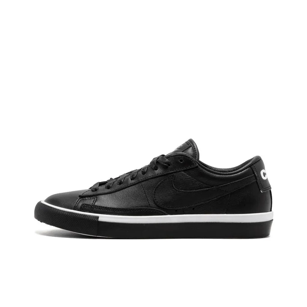 Nike Sb Blazer Low Comme Des Garcons Black White