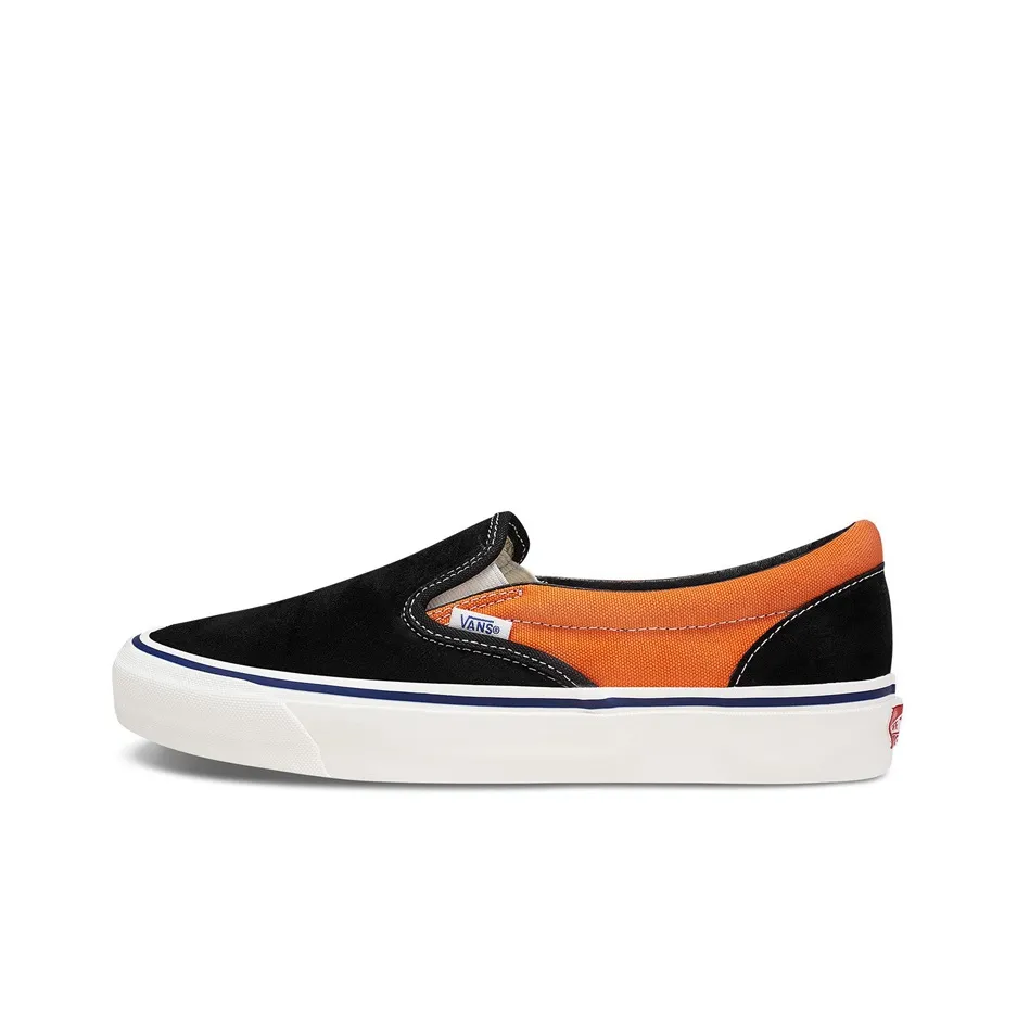 VANS Slip On Series L Low Top Скейтборд Кроссовки Unisex Черный Оранжевый