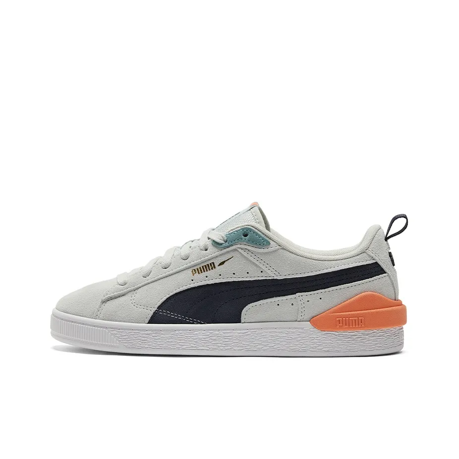PUMA Suede Bloc Low Skateboard Кроссовки Унисекс Серые