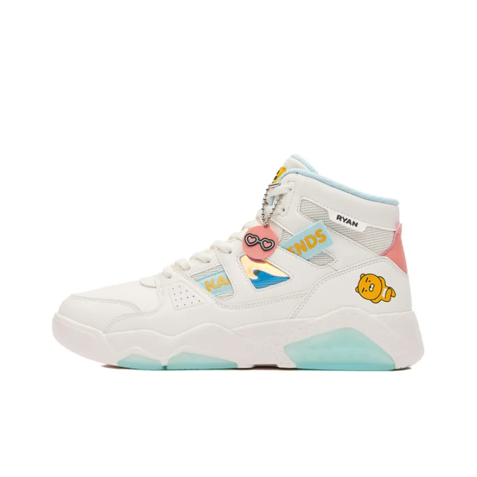 361° Slip Резистентный к истиранию Высокий топ Скейтборд Кроссовки Женские Белый Желтый Зеленый