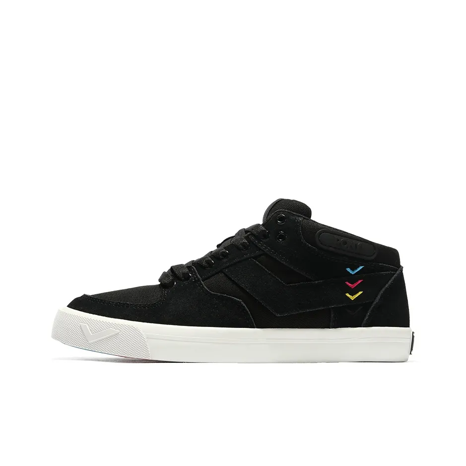 PONY Atop Wear Resistant Low Top Skateboard Shoes Women's Black