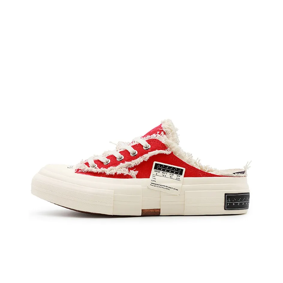 XVESSEL Skateboard Shoes Unisex Low-Top Cherry Red