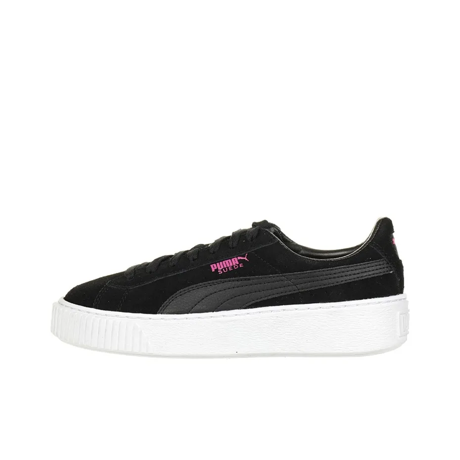 PUMA Suede Platform Jr Casual Shoes Black Women's