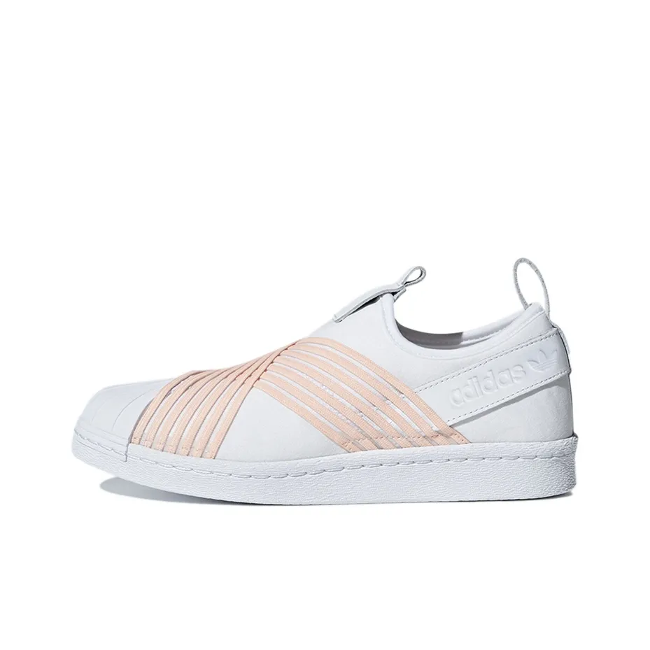Adidas Originals Superstar Slip On White Orange Women's