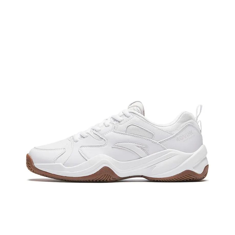 Anta Anti Slip Wear Resistant Low Top Tennis Shoes Men's White