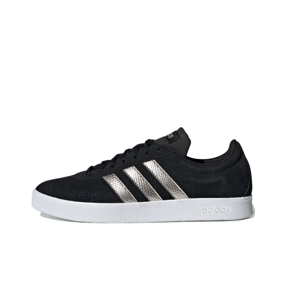 Adidas Vl Court 2.0 'Black Platinum Metallic' Women's