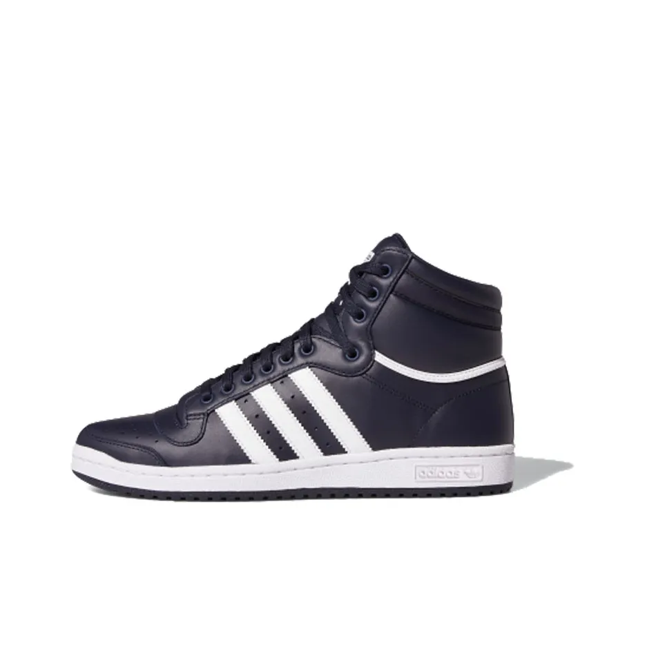 Adidas Originals Top Ten Hi Покрытие High Топ Кроссовки для скейтбординга Унисекс Чернильно-синий