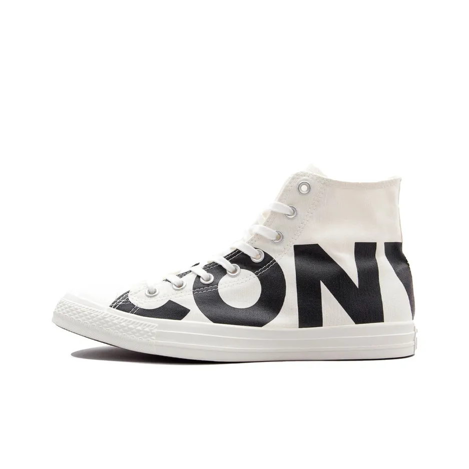 Converse Chuck Taylor All Star Letter Logo Легкий Anti Slip High Top Скейтборд Кроссовки Унисекс Молочно-белый