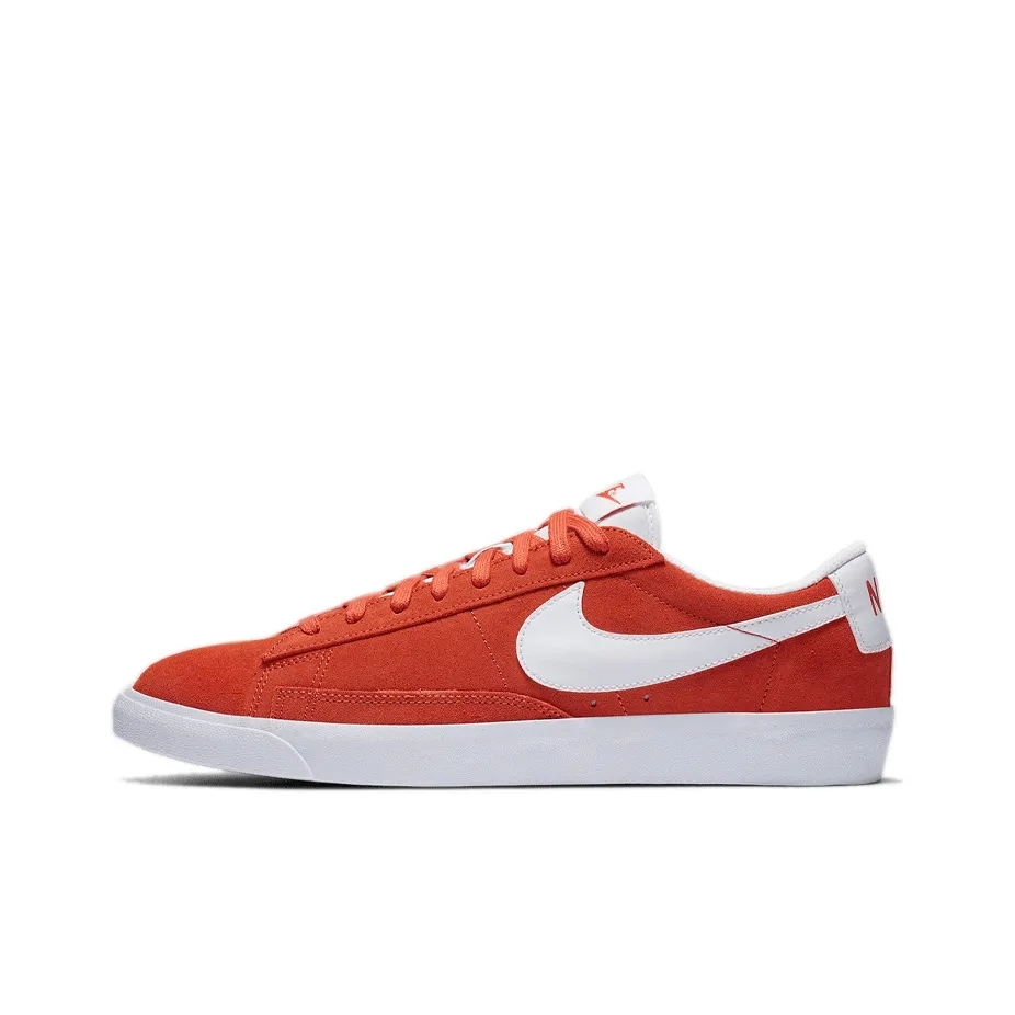 Nike Blazer Low Топ Скейтборд Кроссовки Мужские Белый Оранжевый