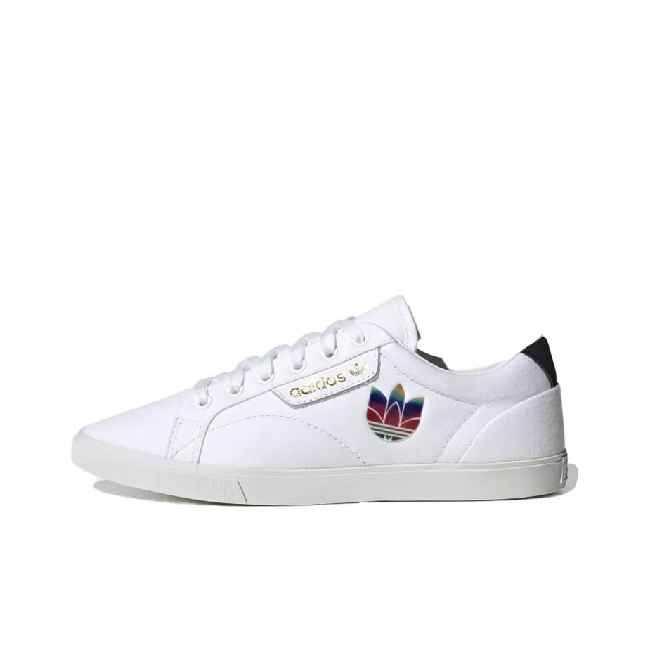 Adidas Originals Sleek Slip Resistant Низкие Кроссовки для скейтбординга Женские Белые Многоцветные