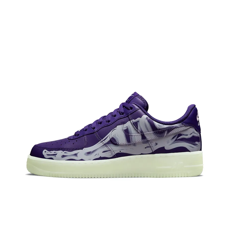 Nike Air Force 1 Low 
07 Qs Purple Skeleton Halloween 2021