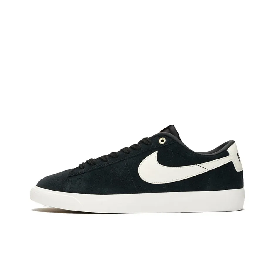 Nike Blazer Zoom GT Slip-resistant Abrasion-resistant Breathable Low-top Skateboarding Shoes Unisex Black White