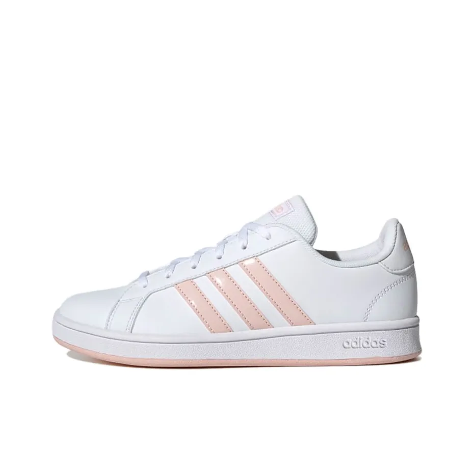 Adidas Neo GRAND COURT Low Топ Кроссовки для скейтбординга Женские Белые Апельсиновые
