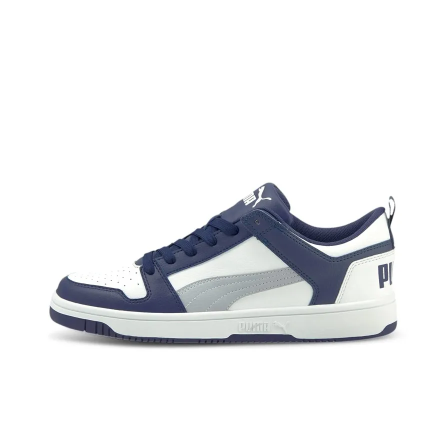 PUMA Rebound Layup Lo SL Low Топ Скейтборд Кроссовки Унисекс Синий Белый