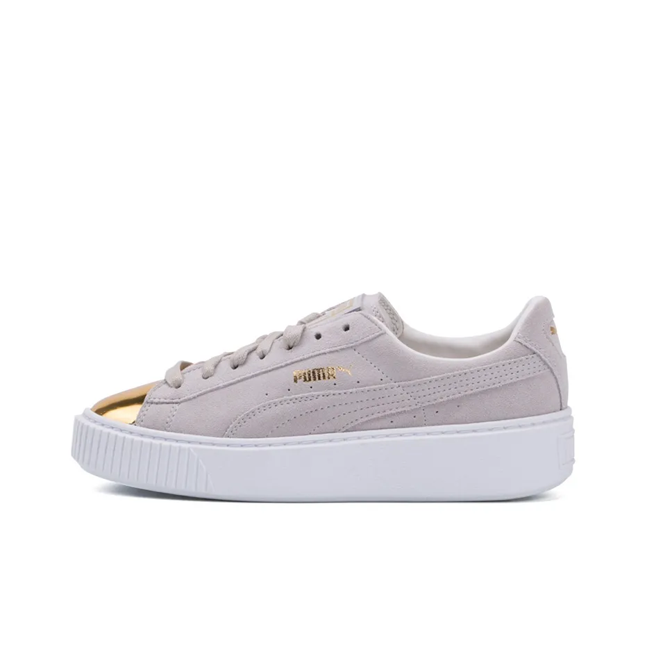 PUMA Suede Platform 'White Gold' Women's