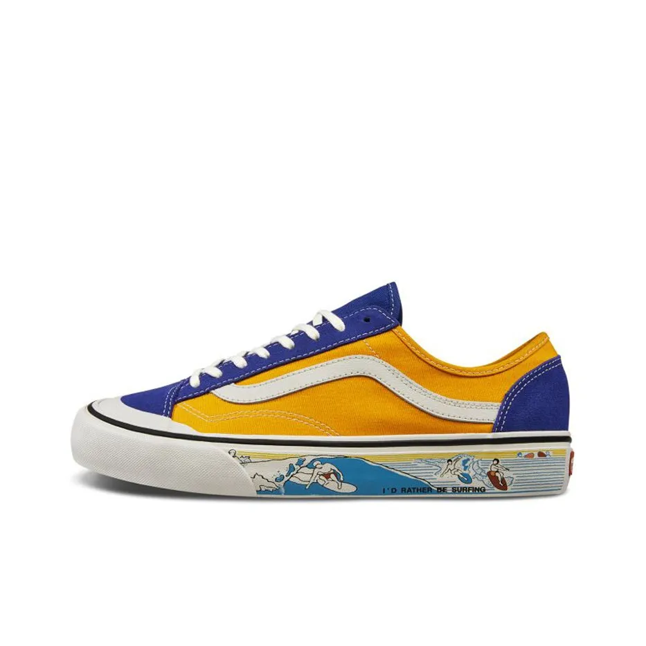 VANS Style 36 Decon SF Легкий Низкий Топ Скейтборд Кроссовки Унисекс Оранжевый