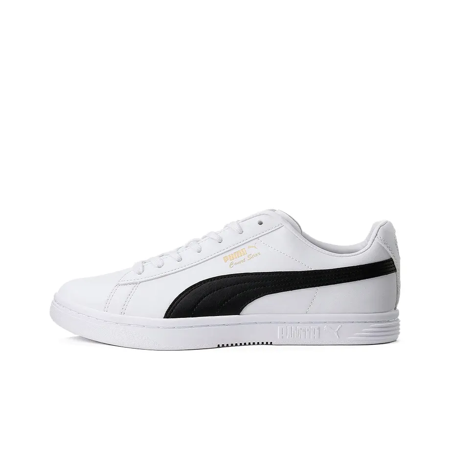 PUMA Court Star Low Топ Скейтборд Кроссовки Унисекс Белый Черный
