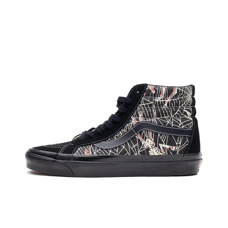 Vans SK8 Hi 38 DX Anaheim Factory OG Black Spider Web