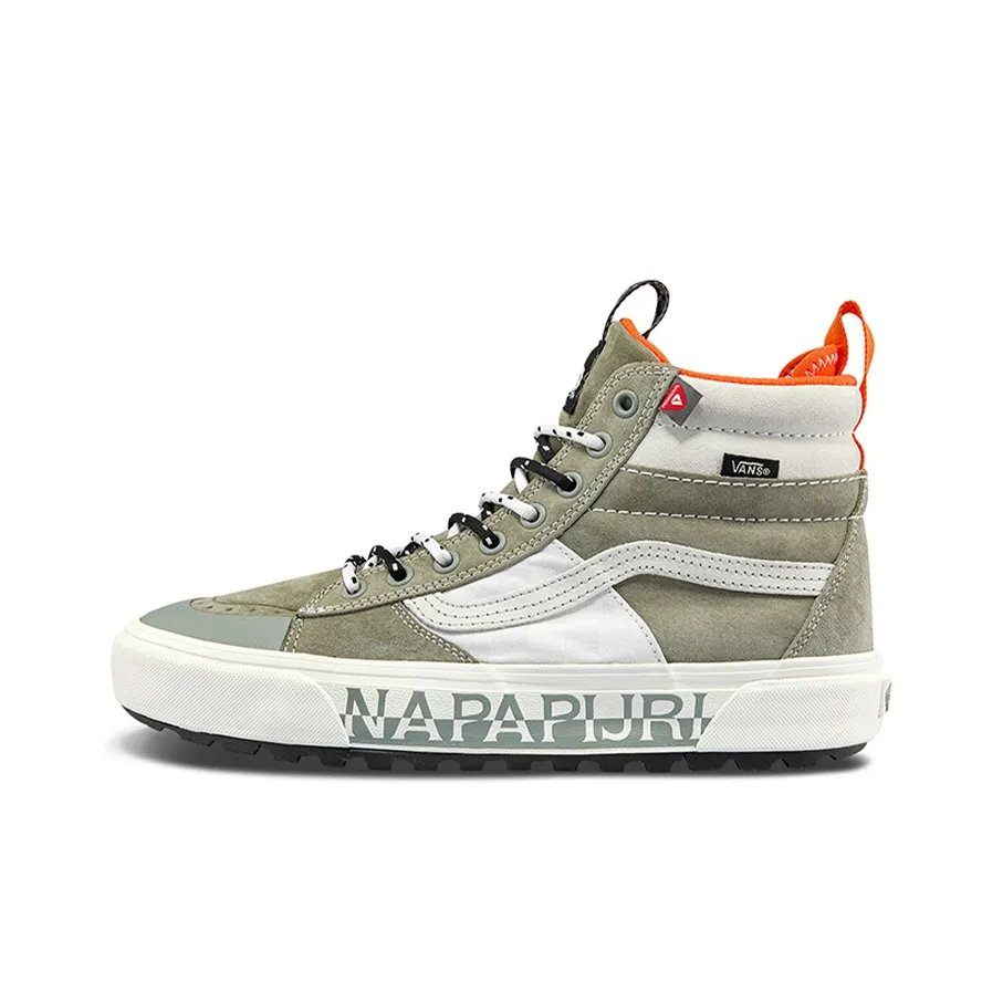 NAPAPIJRI x VANS SK8 High Скейтборд Кроссовки Унисекс Туманный Серый