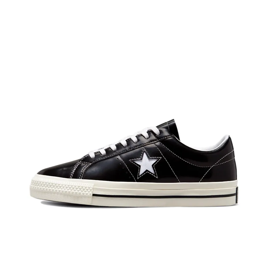 One Star Converse Low 'Black Patent'