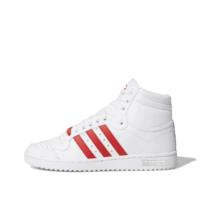 Adidas Top Ten Hi Cloud White Lush Red