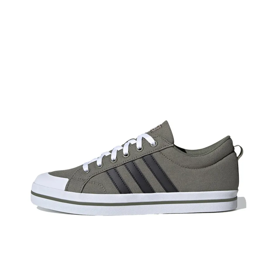 Adidas Neo Bravada Slip Resistant Abrasion Resistant Низкие Скейтбординг Кроссовки Unisex Зеленый Белый