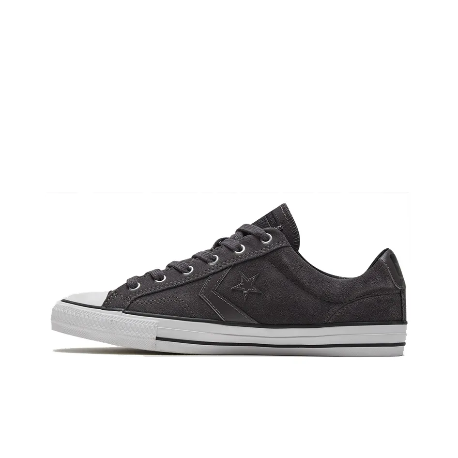 Converse Star Игрок Аbrasion Resistant Slip Resistant Low Top Скейтборд Кроссовки Unisex Черный