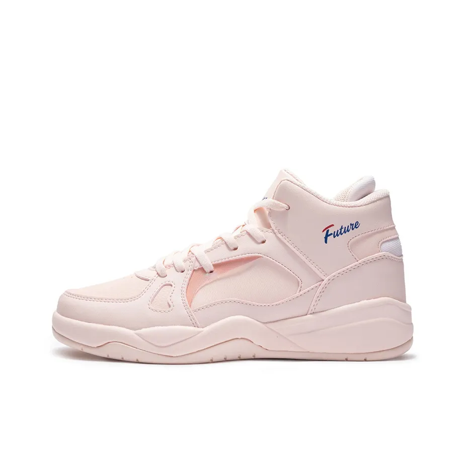 361° Breathable Mid Top Skateboard Shoes Women's Transparent Pink