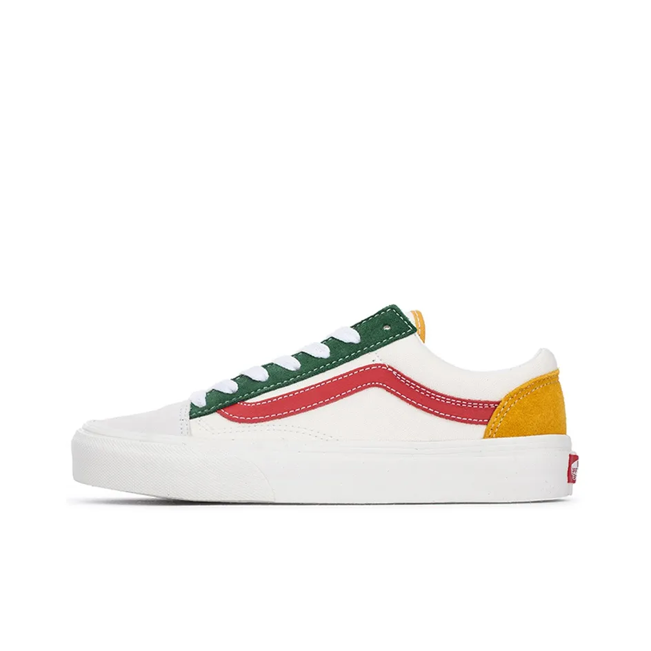 VANS Style 36 Low Топ Скейтборд Кроссовки Унисекс Белый Красный