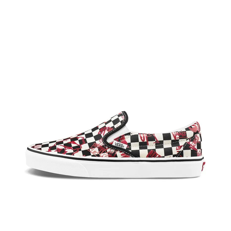 Vans Classic Slip On 'Black White Red'
