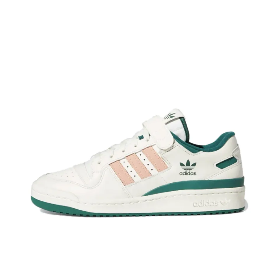Adidas Originals FORUM Low 84 Low Топ Скейтборд Кроссовки Унисекс Белый Зеленый Розовый
